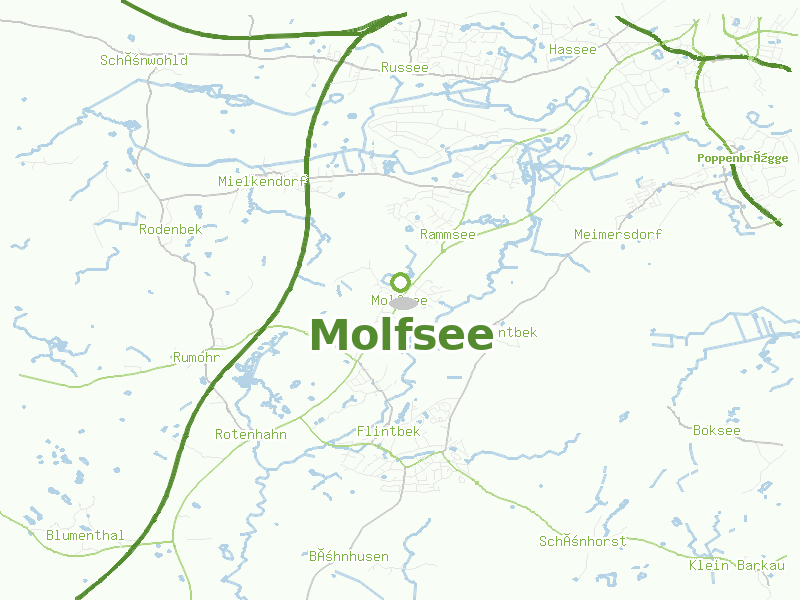 Karte von Molfsee