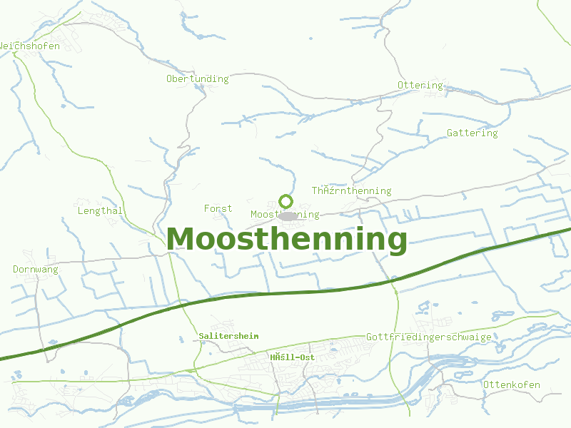 Karte von Moosthenning