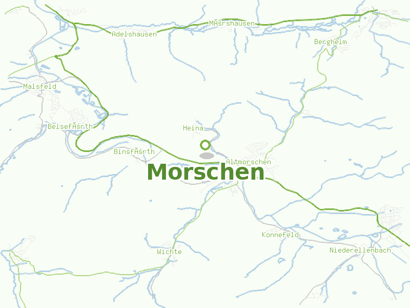 Karte von Morschen