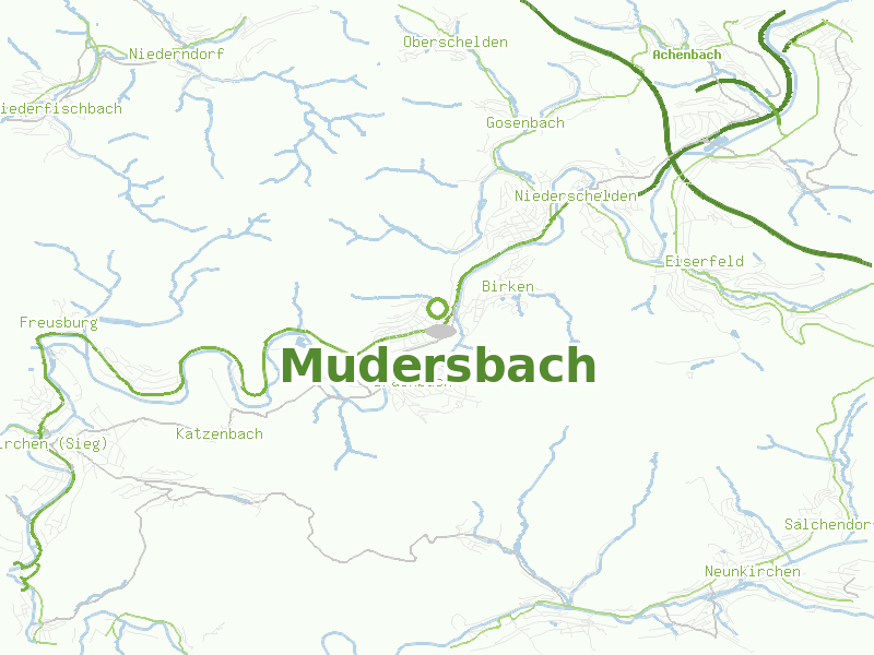 Karte von Mudersbach