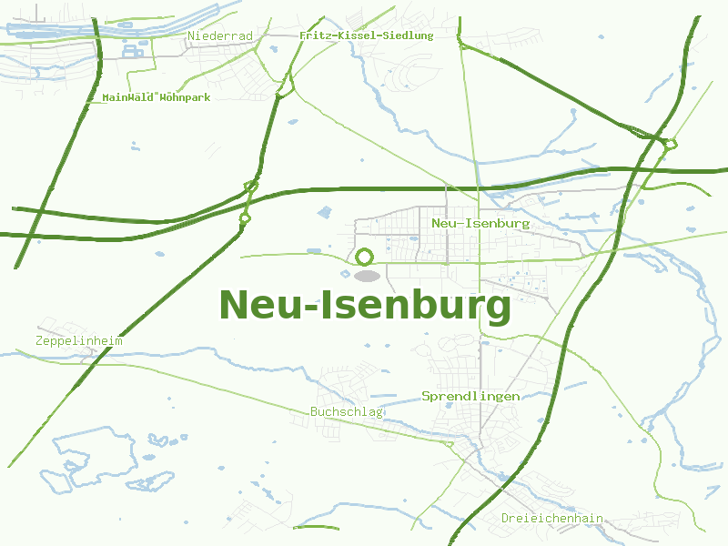 Karte von Neu-Isenburg