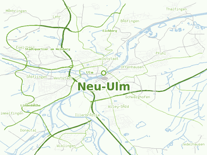 Karte von Neu-Ulm