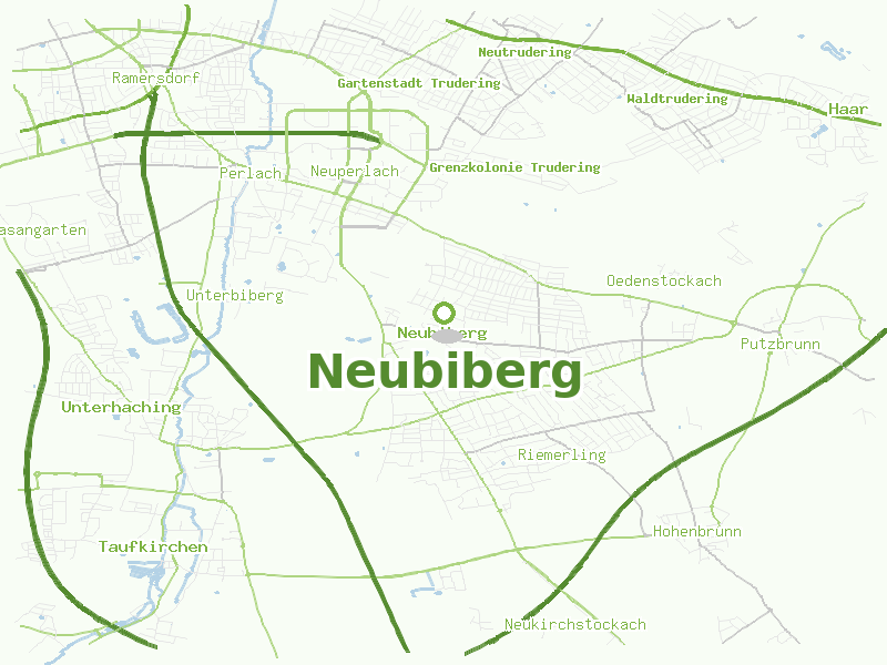 Karte von Neubiberg