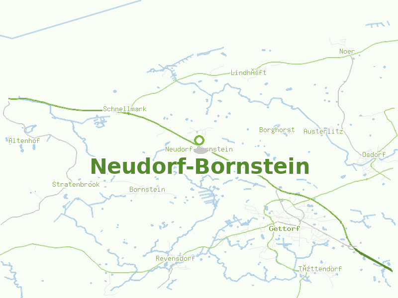 Karte von Neudorf-Bornstein