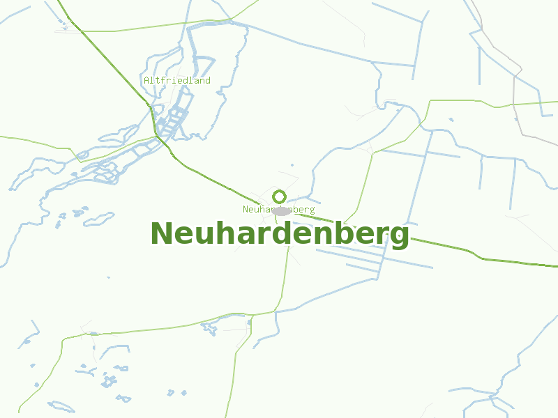 Karte von Neuhardenberg