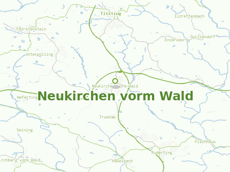 Karte von Neukirchen vorm Wald
