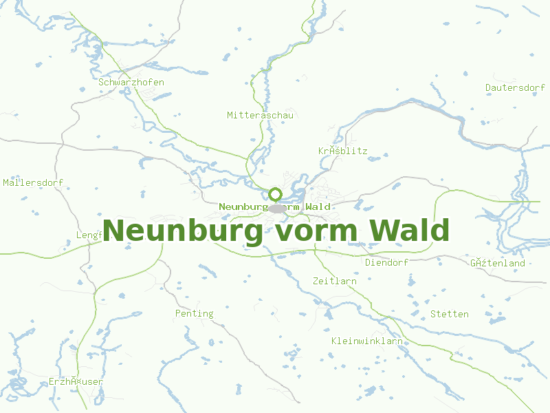 Karte von Neunburg vorm Wald