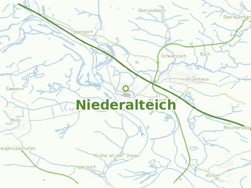 Karte von Niederalteich