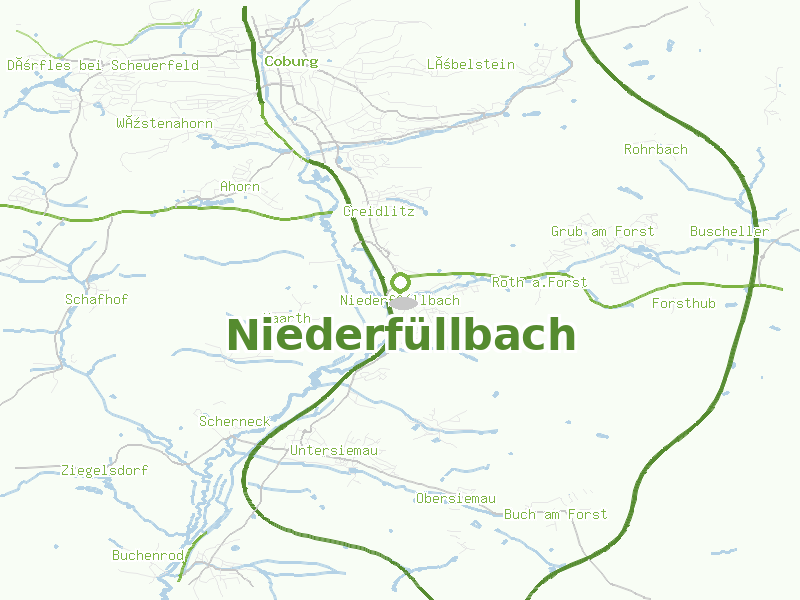 Karte von Niederfüllbach