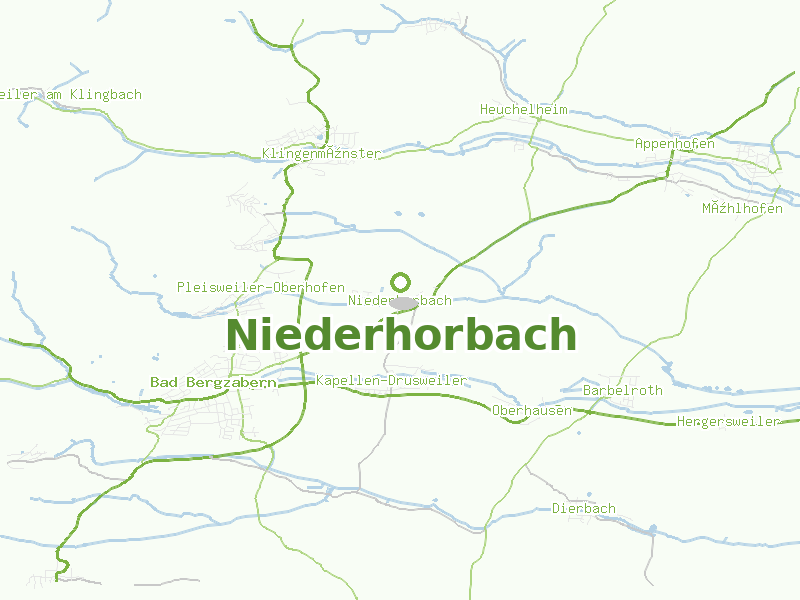Karte von Niederhorbach