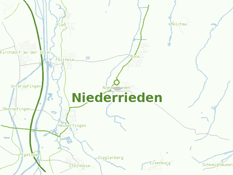 Karte von Niederrieden