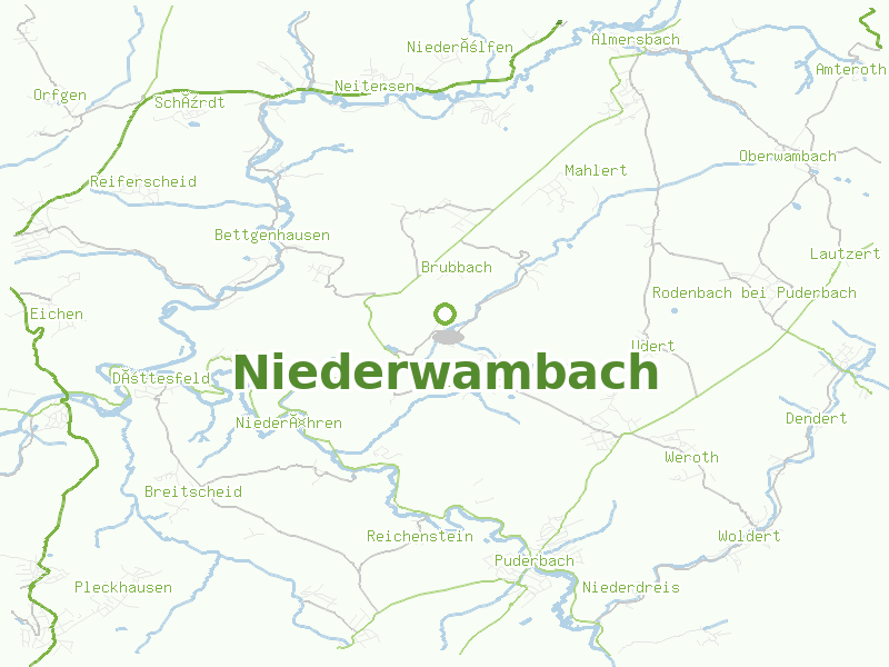 Karte von Niederwambach