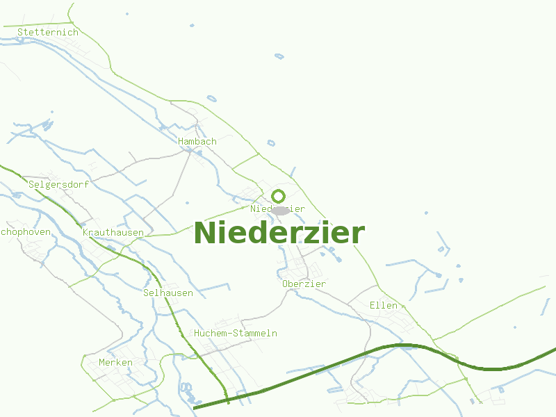 Karte von Niederzier