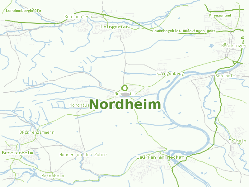 Karte von Nordheim