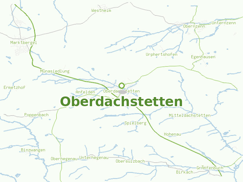Karte von Oberdachstetten