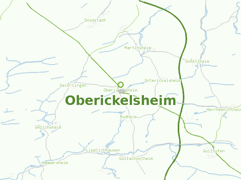 Karte von Oberickelsheim