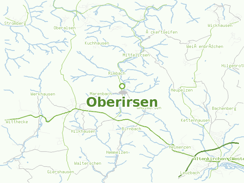 Karte von Oberirsen