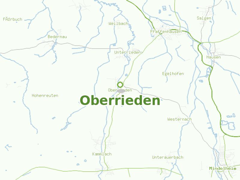 Karte von Oberrieden
