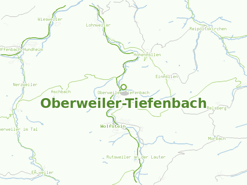Karte von Oberweiler-Tiefenbach