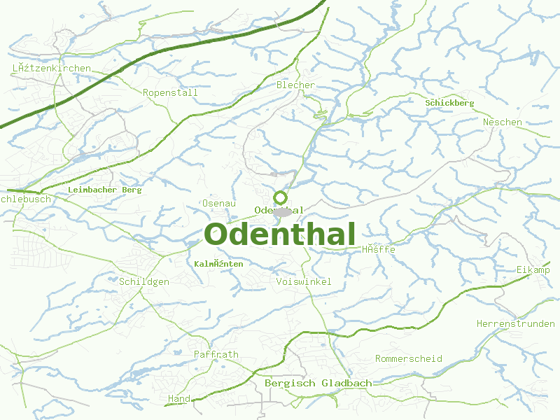 Karte von Odenthal