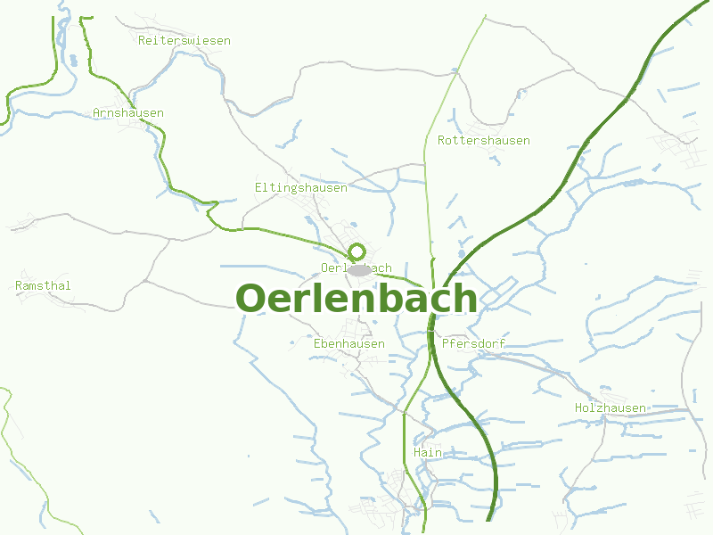 Karte von Oerlenbach