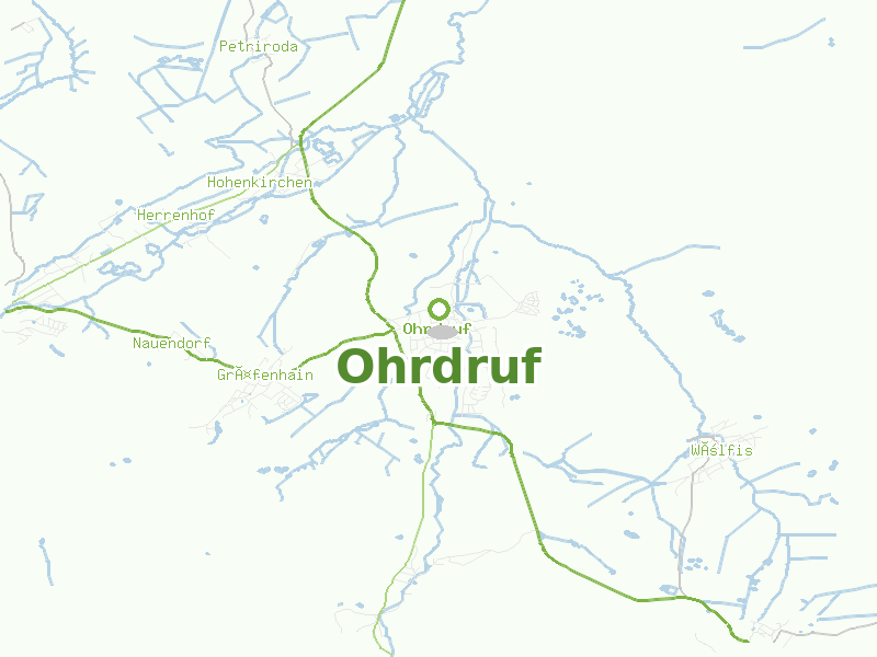 Karte von Ohrdruf