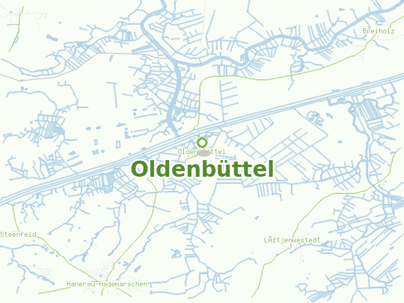 Karte von Oldenbüttel