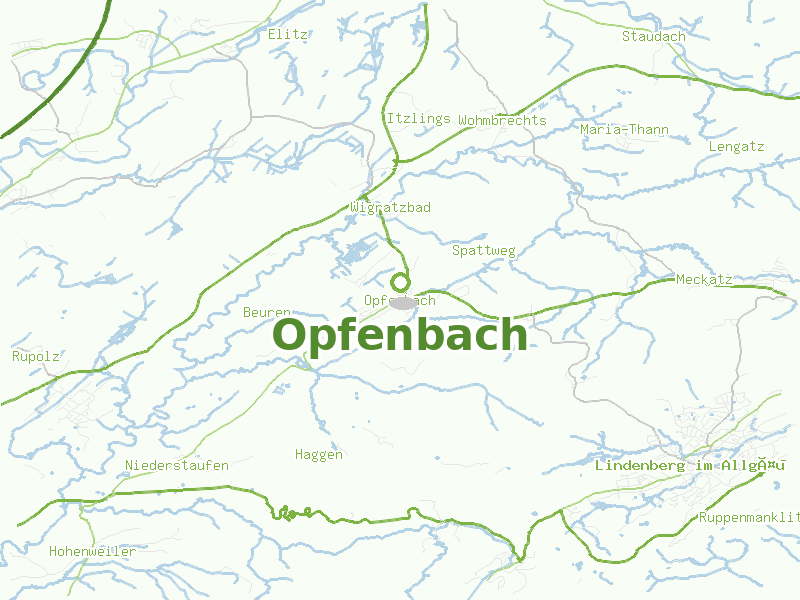 Karte von Opfenbach