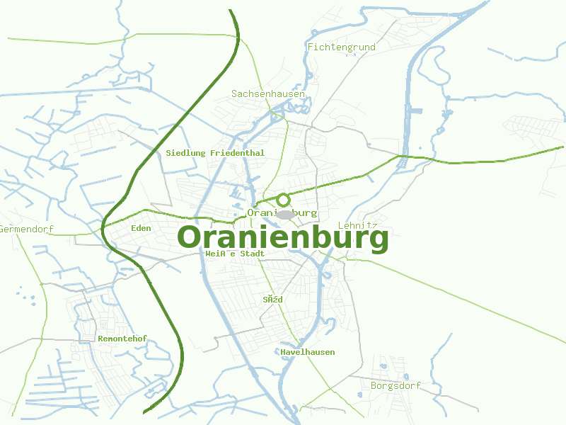 Karte von Oranienburg