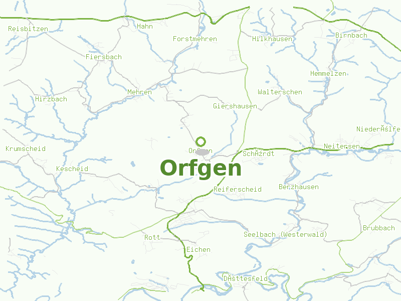 Karte von Orfgen