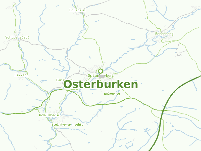 Karte von Osterburken