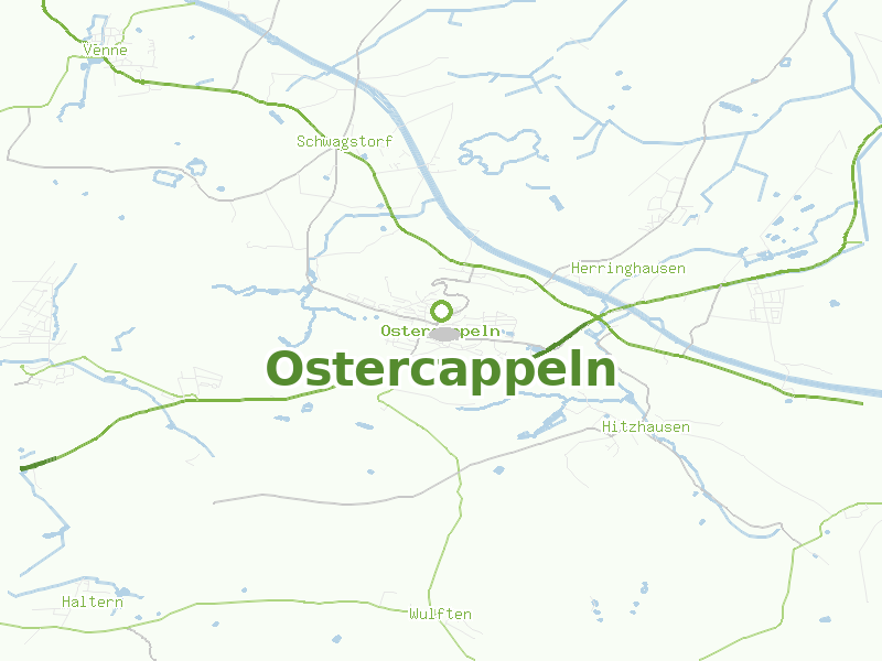 Karte von Ostercappeln