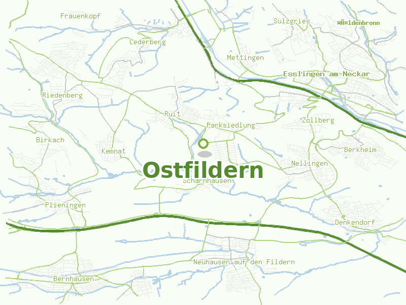 Karte von Ostfildern