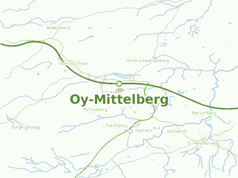 Karte von Oy-Mittelberg