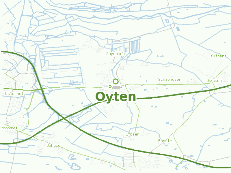 Karte von Oyten