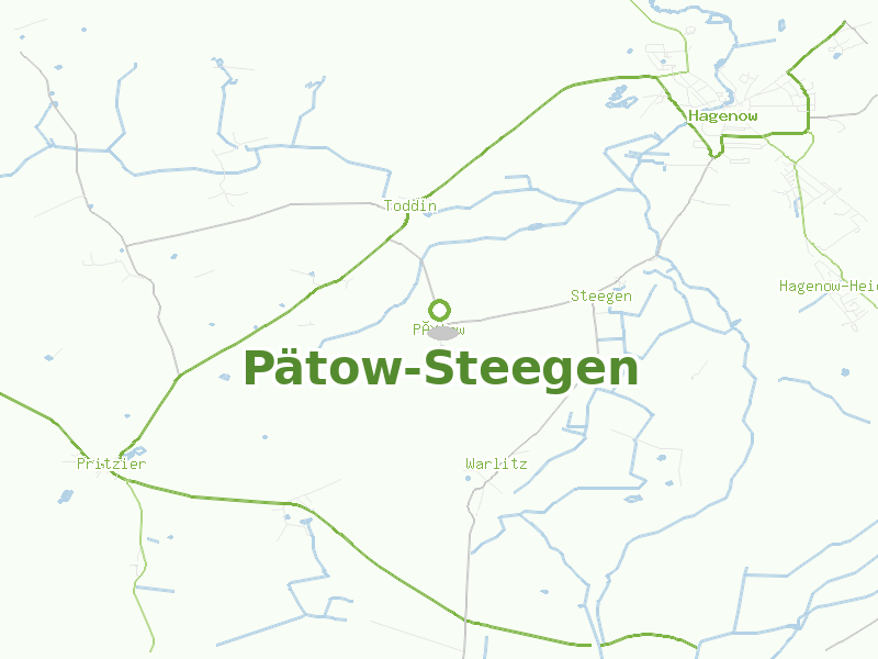 Karte von Pätow-Steegen