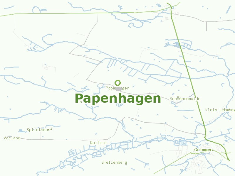 Karte von Papenhagen