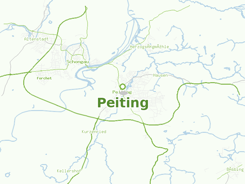 Karte von Peiting