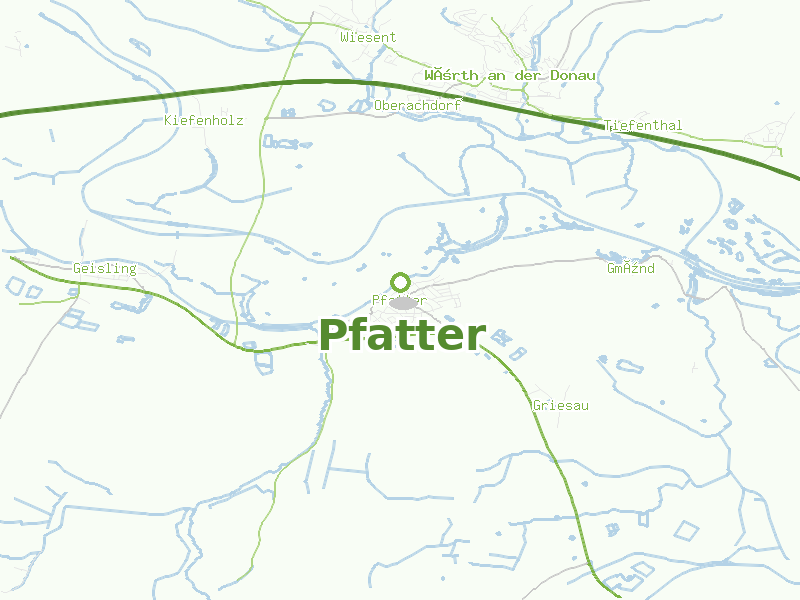 Karte von Pfatter