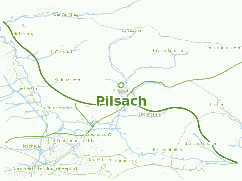 Karte von Pilsach