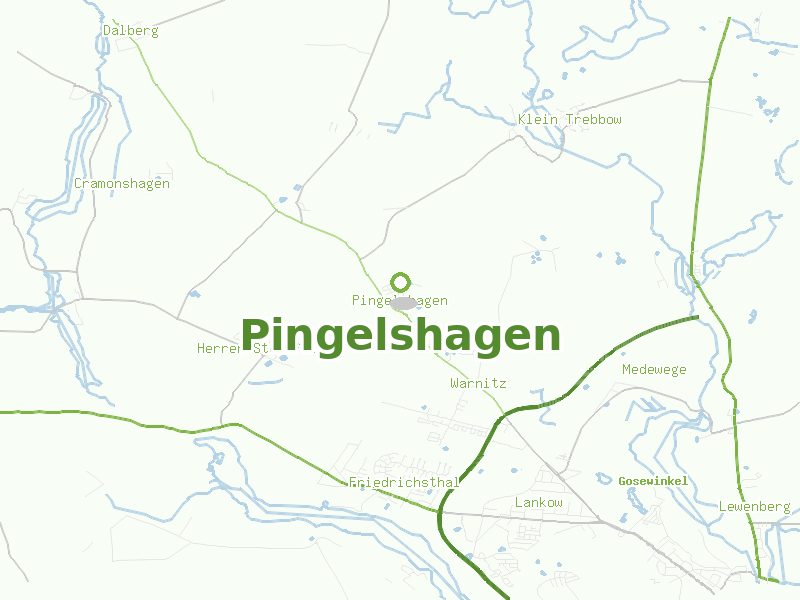 Karte von Pingelshagen