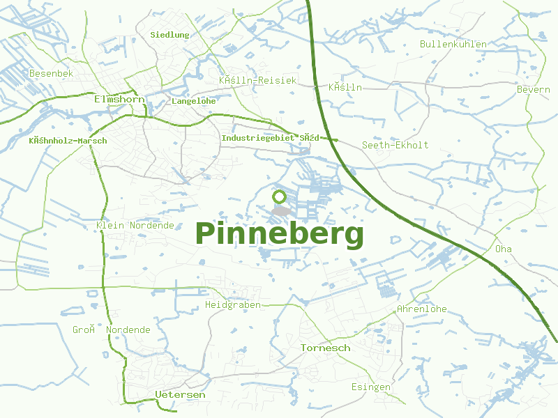Karte von Pinneberg