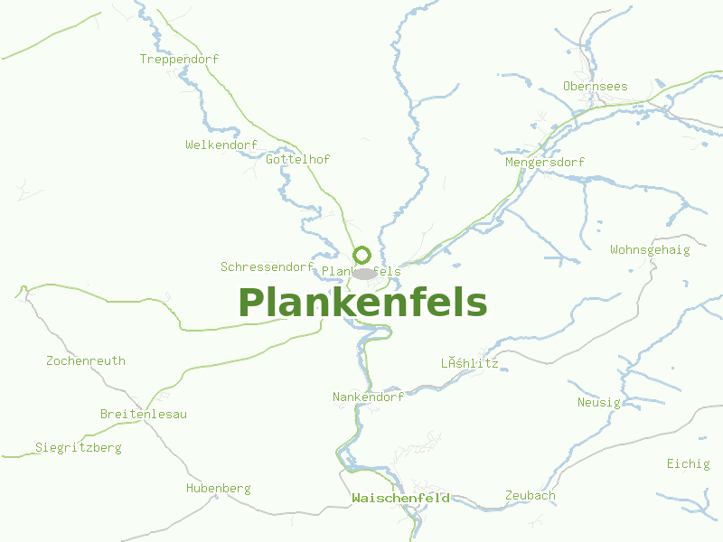 Karte von Plankenfels