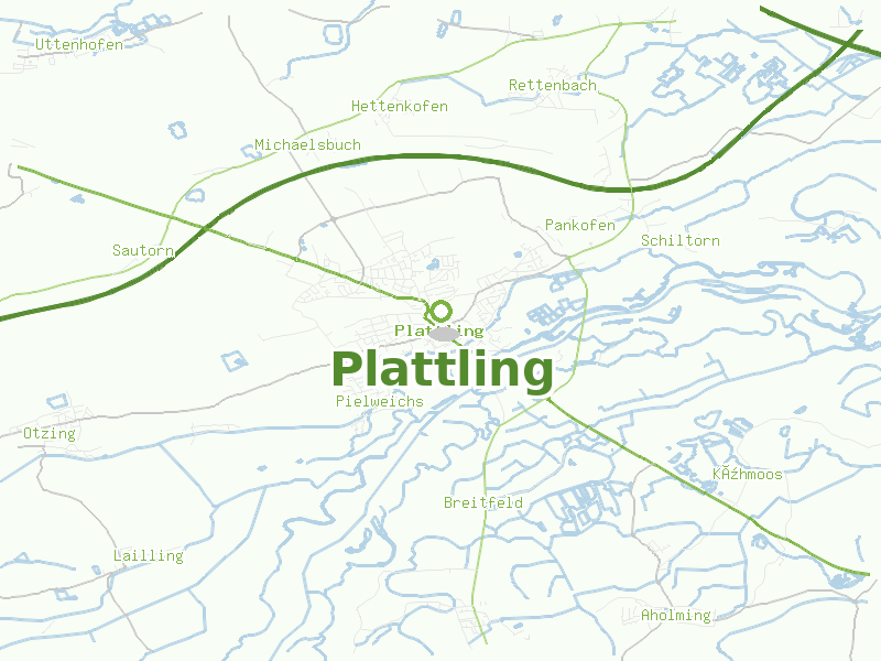 Karte von Plattling