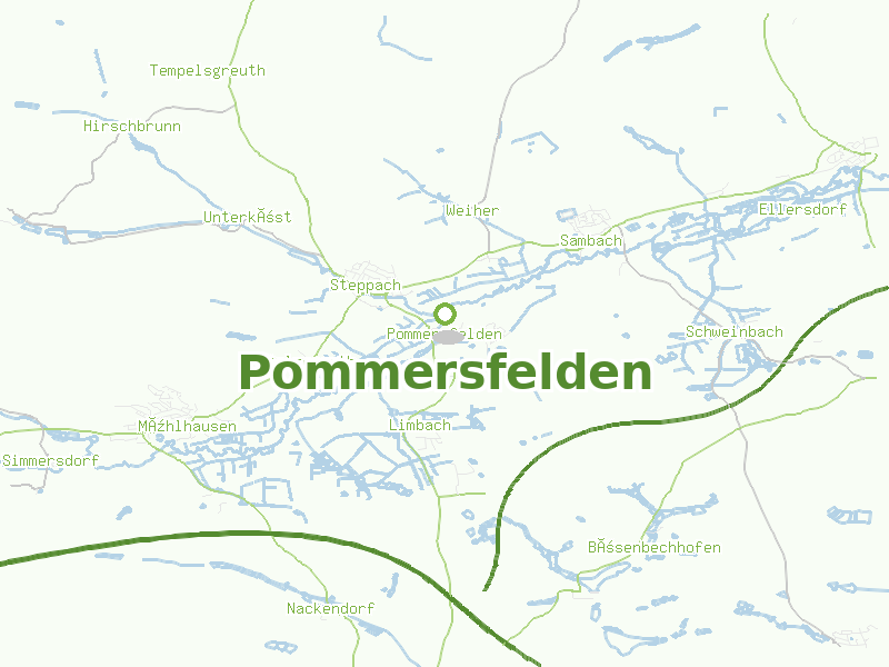 Karte von Pommersfelden