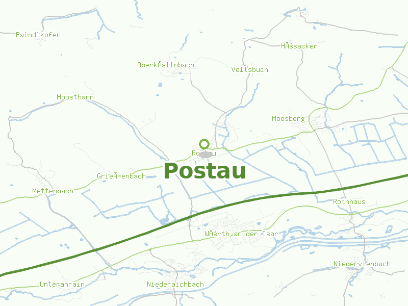 Karte von Postau