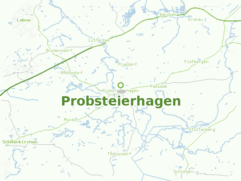 Karte von Probsteierhagen