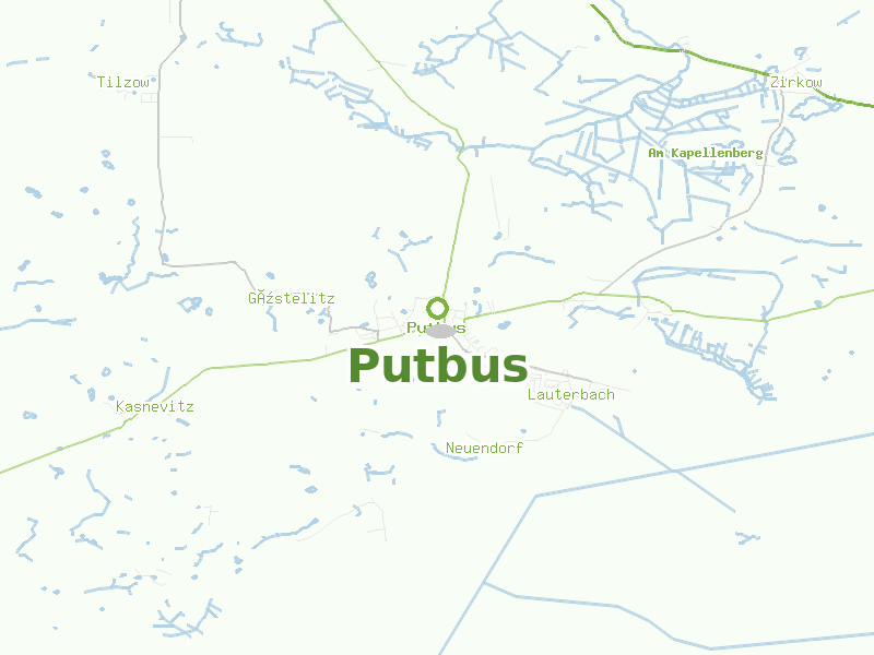 Karte von Putbus