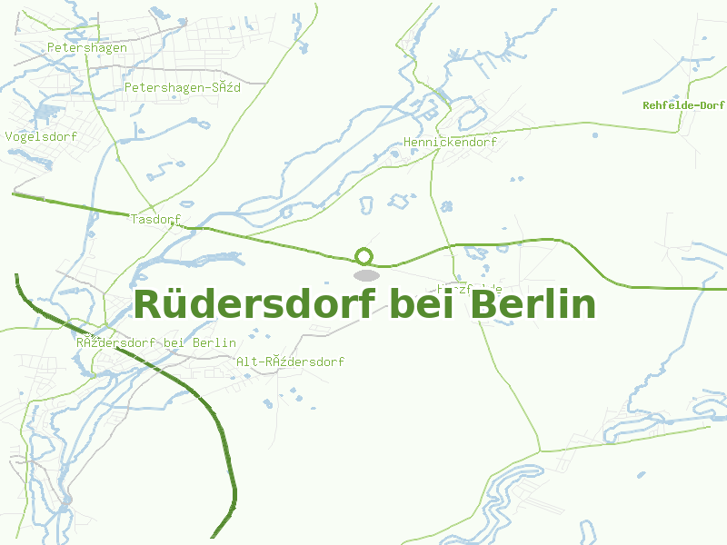 Karte von Rüdersdorf bei Berlin
