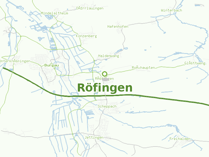 Karte von Röfingen